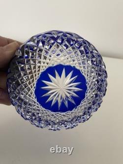 Vase vide poche en cristal doublé St. Louis -Baccarat