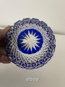 Vase vide poche en cristal doublé St. Louis -Baccarat