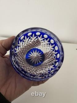Vase vide poche en cristal doublé St. Louis -Baccarat