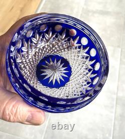 Vase vide poche en cristal doublé St. Louis -Baccarat