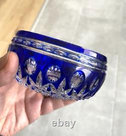 Vase vide poche en cristal doublé St. Louis -Baccarat