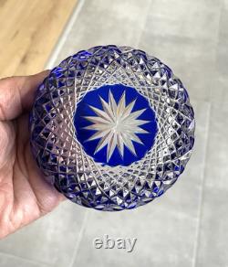 Vase vide poche en cristal doublé St. Louis -Baccarat