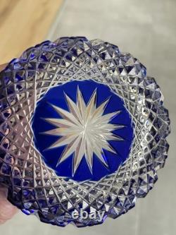 Vase vide poche en cristal doublé St. Louis -Baccarat