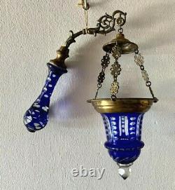 Veilleuse Lampe Cristal Taillé Saint Louis XIXe Napoléon III