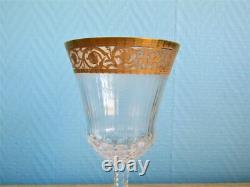 Verre 14,4 cm en cristal de Saint Louis signé modèle Thistle (Lot K)