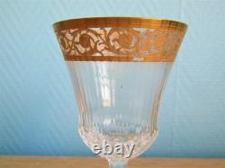 Verre 14,4 cm en cristal de Saint Louis signé modèle Thistle (Lot K)