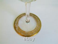 Verre 14,4 cm en cristal de Saint Louis signé modèle Thistle (Lot K)