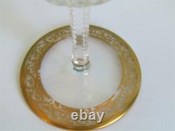Verre 14,4 cm en cristal de Saint Louis signé modèle Thistle (Lot K)