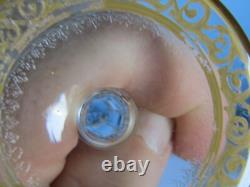 Verre 14,4 cm en cristal de Saint Louis signé modèle Thistle (Lot K)