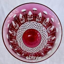 Verre A Pied En Cristal De St Louis Tommy 16.5 CM Couleur Rouge Rubis