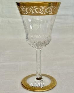 Verre A Pied En Cristal Et Or De St Louis Thistle 14.2 CM