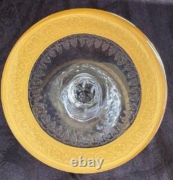 Verre A Pied En Cristal Et Or De St Louis Thistle 14.2 CM