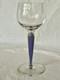 Verre A Pied En Cristal Saint Louis Modele Mozart Couleur Bleu