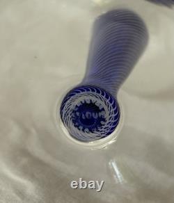 Verre A Pied En Cristal Saint Louis Modele Mozart Couleur Bleu