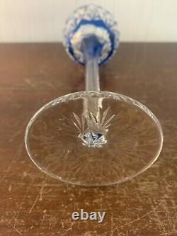 Verre Rohmer couleur bleu modèle Florence cristal Saint Louis