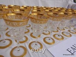 Verre à Eau 178mm en Saint St Louis Cristal Thistle Or signé parfait état
