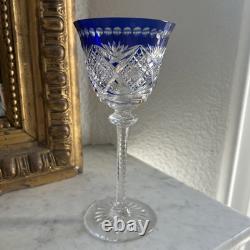 Verre à Eau du Rhin cristal Bleu SAINT LOUIS roemer TOMMY 19,8 Cm