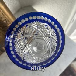 Verre à Eau du Rhin cristal Bleu SAINT LOUIS roemer TOMMY 19,8 Cm