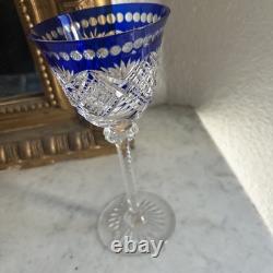 Verre à Eau du Rhin cristal Bleu SAINT LOUIS roemer TOMMY 19,8 Cm