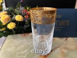 Verre à orangeade Thistle Or Cristal Saint Louis signé très bon état