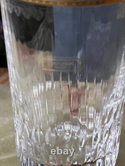 Verre à orangeade Thistle Or Cristal Saint Louis signé très bon état