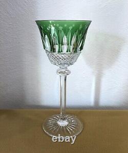 Verre à vin du Rhin SAINT LOUIS modèle TOMMY cristal doublé vert Roemer 19,8 cm
