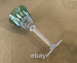Verre à vin du Rhin SAINT LOUIS modèle TOMMY cristal doublé vert Roemer 19,8 cm