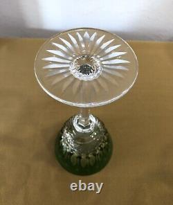 Verre à vin du Rhin SAINT LOUIS modèle TOMMY cristal doublé vert Roemer 19,8 cm