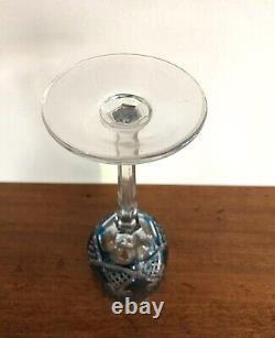 Verre à vin du Rhin cristal doublé bleu SAINT LOUIS taille 8764 roemer 19,8 cm