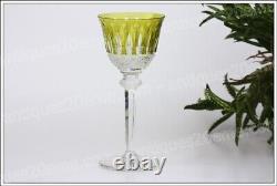 Verre à vin du Rhin en cristal de St Louis Tommy chartreuse Roemer glass
