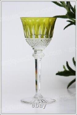 Verre à vin du Rhin en cristal de St Louis Tommy chartreuse Roemer glass
