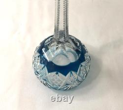 Verre à vin du Rhin / roemer en cristal doublé bleu SAINT LOUIS modèle LOTHAIRE