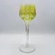 Verre &agrave; Vin Roemer Cristal Double Color&eacute; Vert Taill&eacute; Sign&eacute; Saint-louis Traminer