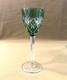 Verre &agrave; Vin Sign&eacute; Saint Louis Mod&egrave;le Chantilly Cristal Vert Roemer Couleurs Rhin