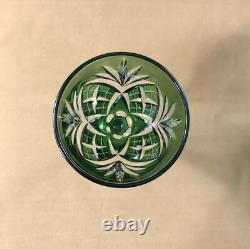 Verre à vin signé SAINT LOUIS modèle CHANTILLY cristal VERT roemer Couleurs Rhin