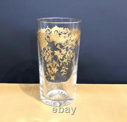 Verre / chope en cristal signé SAINT LOUIS modèle CLEO MASSENET GOLD doré à l'or