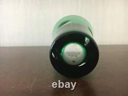 Verre couleur vert en cristal de Saint Louis