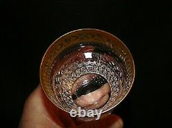 Verre en cristal model Thistle de Saint Louis verre a wisky Thistle dorure