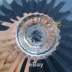 Verre roemer en cristal de saint louis tommy de couleur mauve signé H 19,8 cm