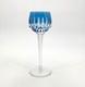 Verre Roemer Vin Du Rhin Sign&eacute; Saint Louis Cristal Bleu Mod&egrave;le Manhattan 20,5 Cm