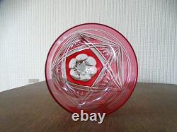 Verre vin Rhin Roemer cristal doublé St Louis/Baccarat/Val st Lambert rose LOT 1