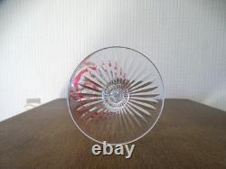 Verre vin du Rhin cristal SAINT LOUIS Roemer rose monogrammé SE LOT 2