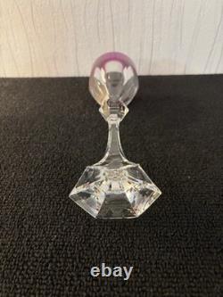 Verre violet modèle Chambord cristal de Saint Louis