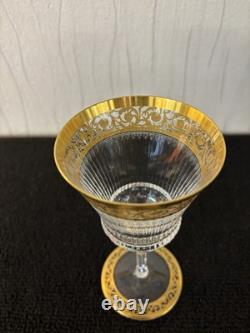 Verres à vin modèle Thistle en cristal de Saint Louis H 16.2 cm