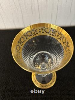 Verres à vin modèle Thistle en cristal de Saint Louis H 16.2 cm