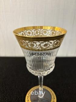 Verres à vin modèle Thistle en cristal de Saint Louis H 16.2 cm