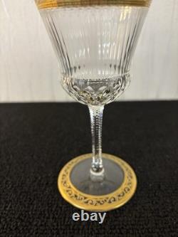 Verres à vin modèle Thistle en cristal de Saint Louis H 16.2 cm