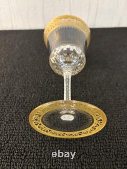 Verres à vin modèle Thistle en cristal de Saint Louis H 16.2 cm