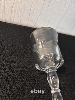 Verres vin blanc modèle Cosmos cristal Saint Louis