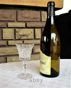 Vologne cristal Saint Louis. 6 verres à vin rouge/blanc N°4. H13,4cm. Estampillés